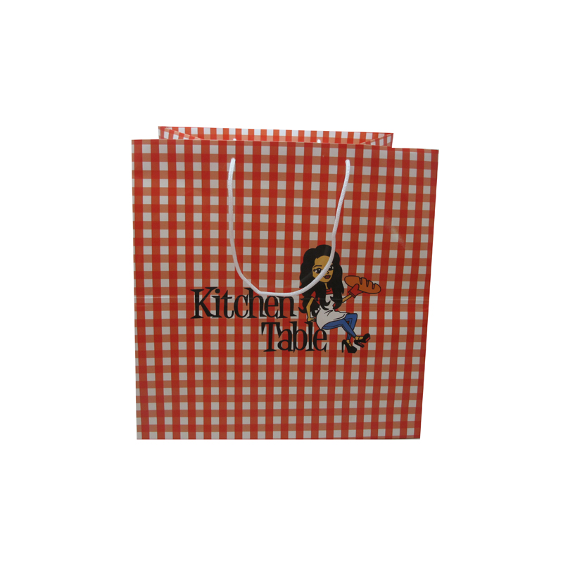 Large Square Cupcake Paper Bags with Handles