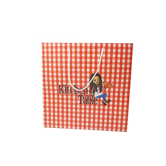 Large Square Cupcake Paper Bags with Handles